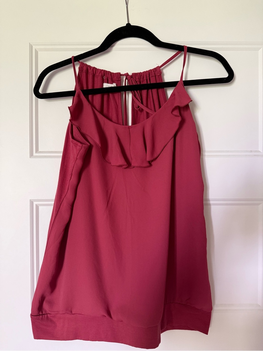 Maurices Raspberry Pink Ruffle Cami